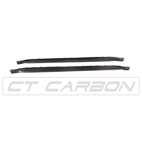 BMW M4 G82/G83 CARBON FIBRE SIDE SKIRT EXTENSIONS - CT DESIGN