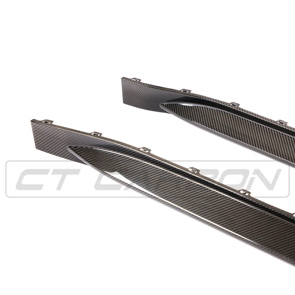 BMW M4 G82/G83 CARBON FIBRE SIDE SKIRT EXTENSIONS - CT DESIGN