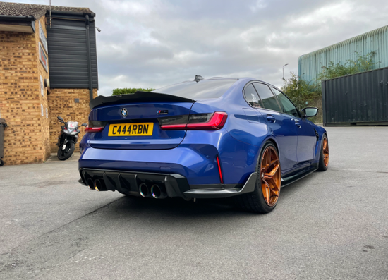 BMW M3 G80 CARBON FIBRE REAR BUMPER CORNERS - MP STYLE