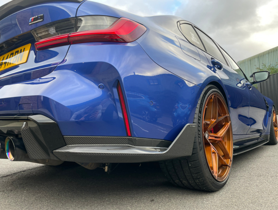 BMW M4 G82 CARBON FIBRE REAR BUMPER CORNERS - MP STYLE