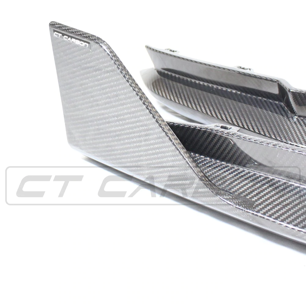 BMW M4 G82 CARBON FIBRE REAR BUMPER CORNERS - MP STYLE