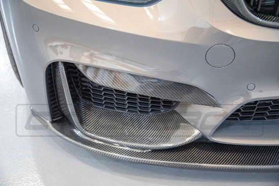 BMW M3 & M4 F80/F82/F83 UPPER FRONT CARBON FIBRE CANARDS