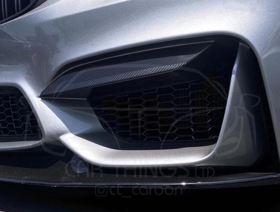 BMW M3 & M4 F80/F82/F83 UPPER FRONT CARBON FIBRE CANARDS