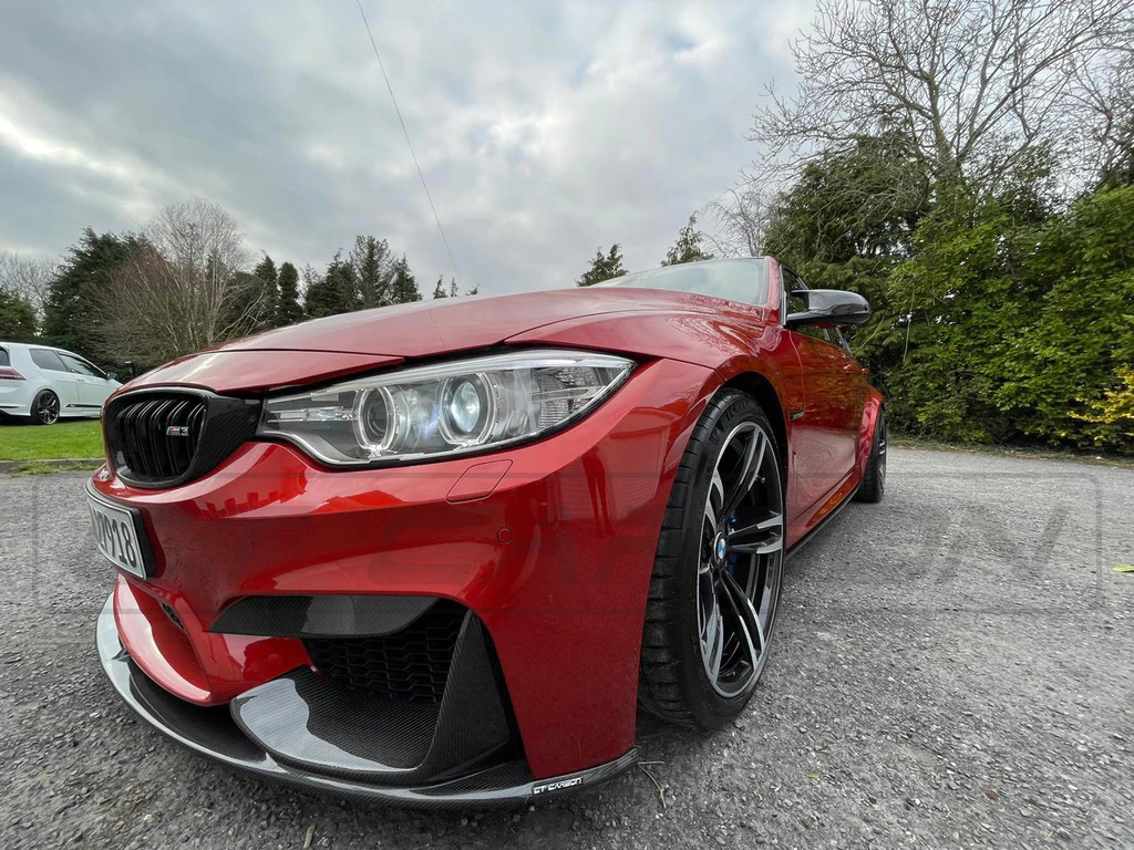 BMW M3 & M4 F80/F82/F83 UPPER FRONT CARBON FIBRE CANARDS