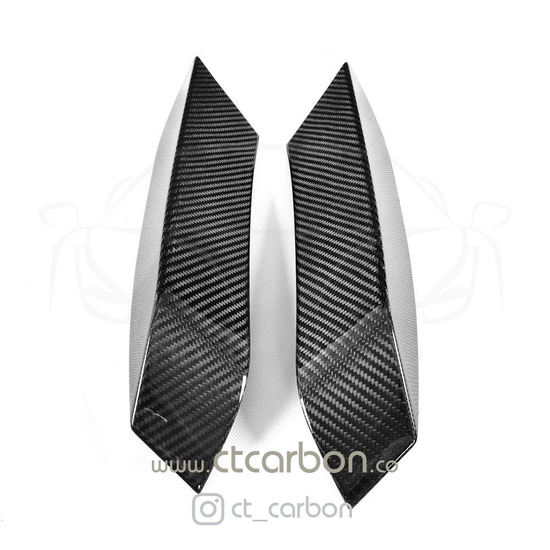 BMW M3 & M4 F80/F82/F83 UPPER FRONT CARBON FIBRE CANARDS