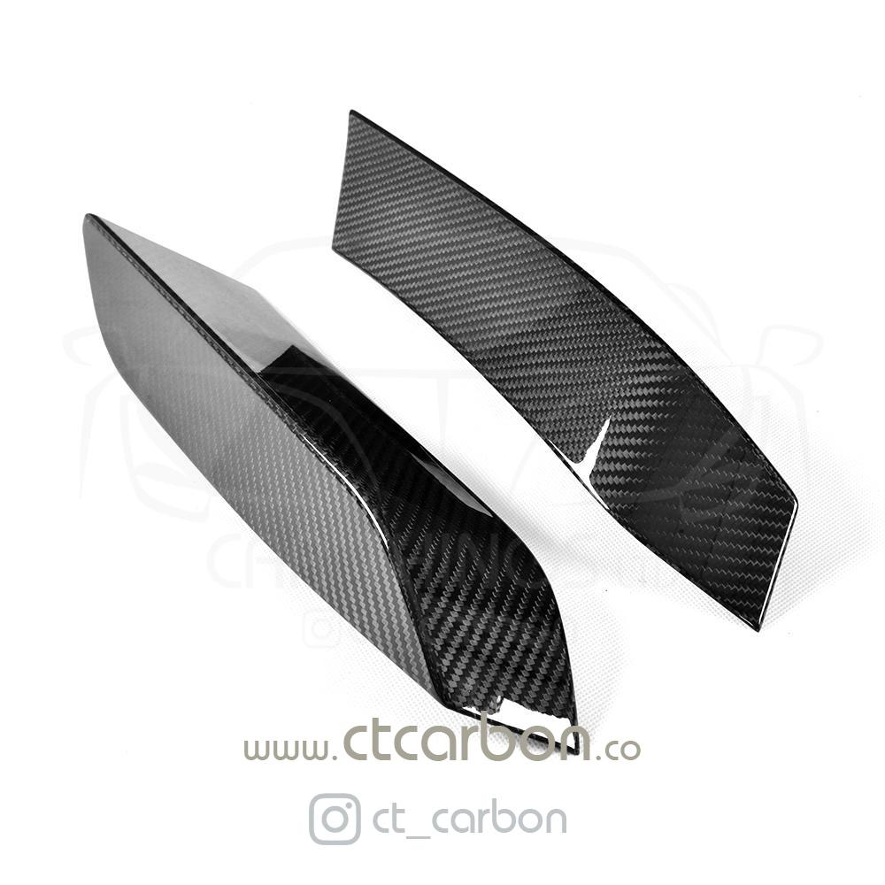 BMW M3 & M4 F80/F82/F83 UPPER FRONT CARBON FIBRE CANARDS