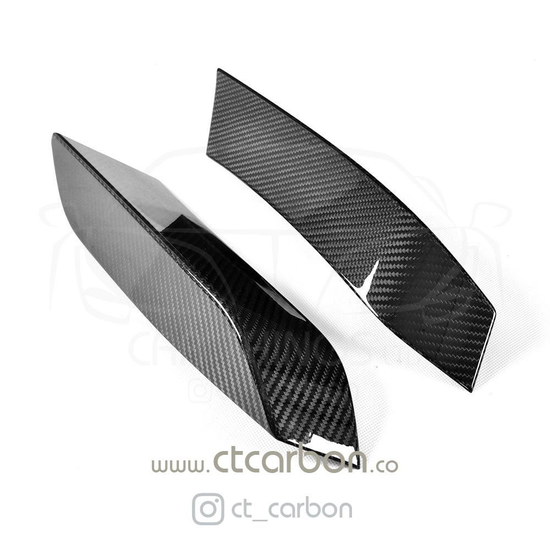 BMW M3 & M4 F80/F82/F83 UPPER FRONT CARBON FIBRE CANARDS