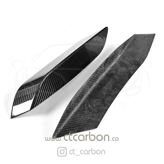 BMW M3 & M4 F80/F82/F83 UPPER FRONT CARBON FIBRE CANARDS