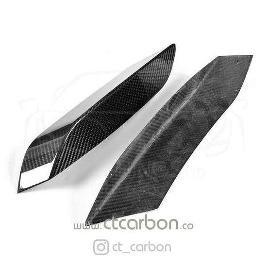 BMW M3 & M4 F80/F82/F83 UPPER FRONT CARBON FIBRE CANARDS