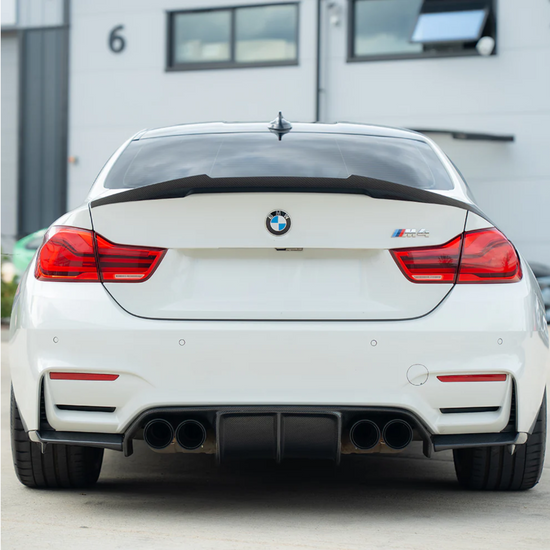 BMW M2/M3/M4/M5 F10/F80/F82/F83/F87 CARBON FIBRE EXHAUST TIPS - BLACK x4