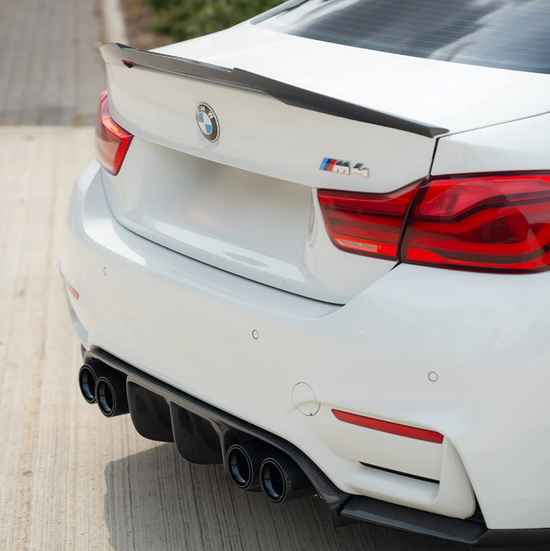 BMW M2/M3/M4/M5 F10/F80/F82/F83/F87 CARBON FIBRE EXHAUST TIPS - BLACK x4