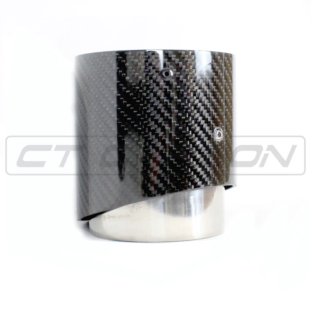 MINI COOPER F56 JCW CARBON FIBRE EXHAUST TIPS X 2