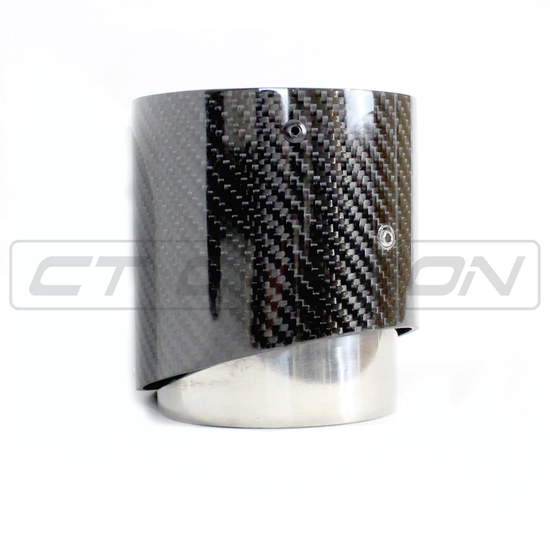 MINI COOPER F56 JCW CARBON FIBRE EXHAUST TIPS X 2