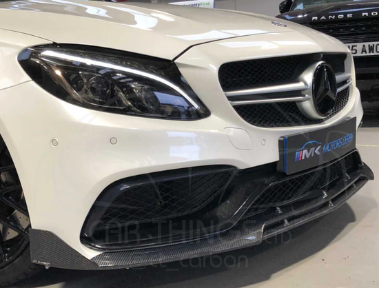 MERCEDES C63 W205 SALOON/ESTATE CARBON FIBRE SPLITTER - B-STYLE