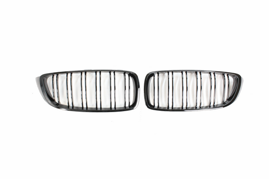 BMW M4 & 4 SERIES F82/F83/F32 DOUBLE SLAT BLACK GRILLES