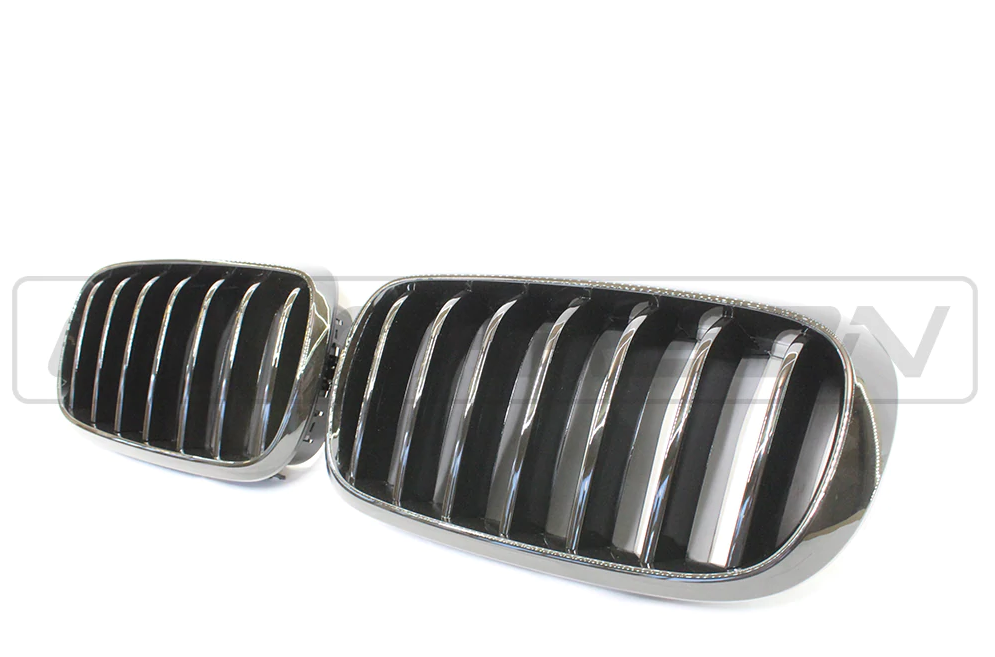 BMW X5 & X6 F15/F16 SINGLE SLAT BLACK GRILLES- BLAK BY CT CARBON