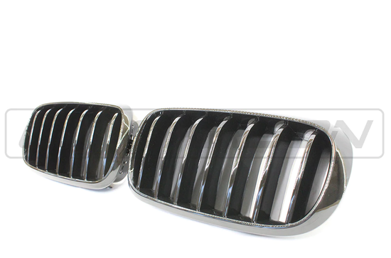BMW X5 & X6 F15/F16 SINGLE SLAT BLACK GRILLES- BLAK BY CT CARBON