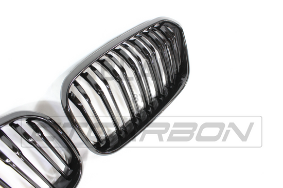 BMW F20 1 SERIES LCI DOUBLE SLAT BLACK GRILLES