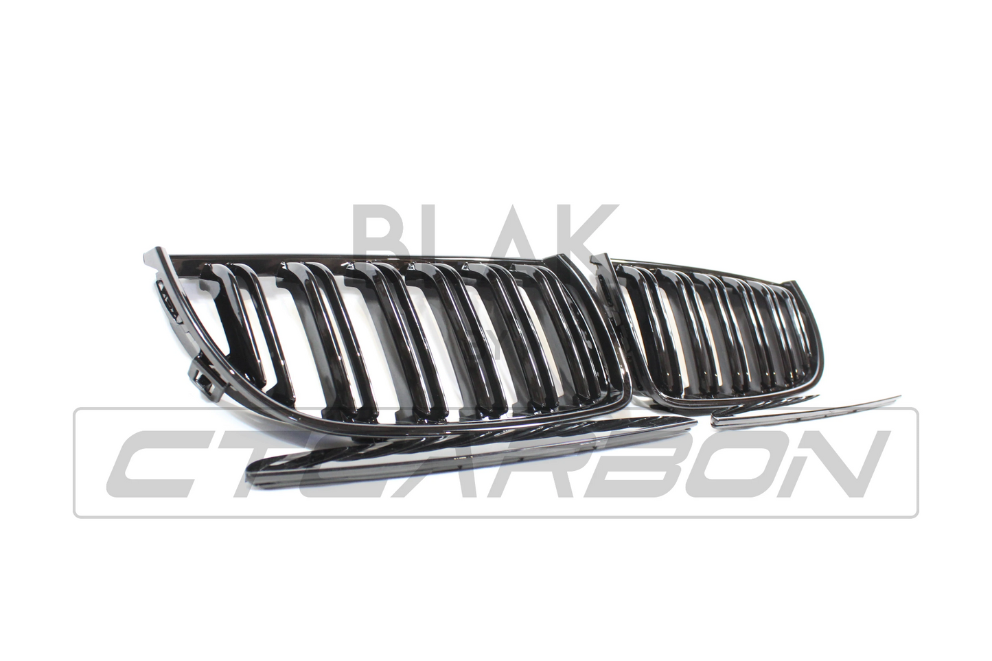 BMW 3 SERIES E90 PRE-LCI DOUBLE SLAT BLACK GRILLES