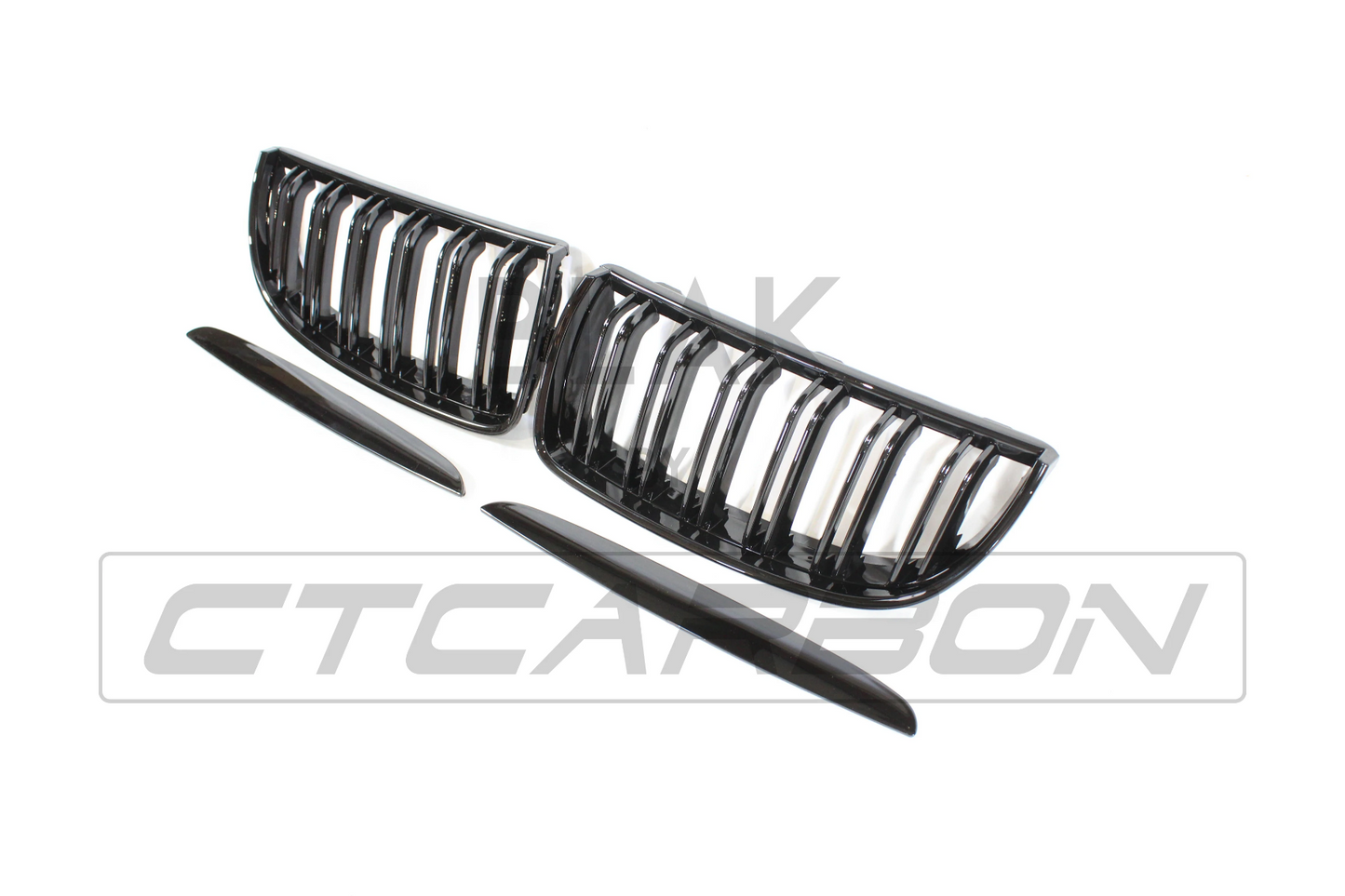 BMW 3 SERIES E90 PRE-LCI DOUBLE SLAT BLACK GRILLES