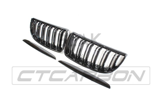 BMW 3 SERIES E90 PRE-LCI DOUBLE SLAT BLACK GRILLES