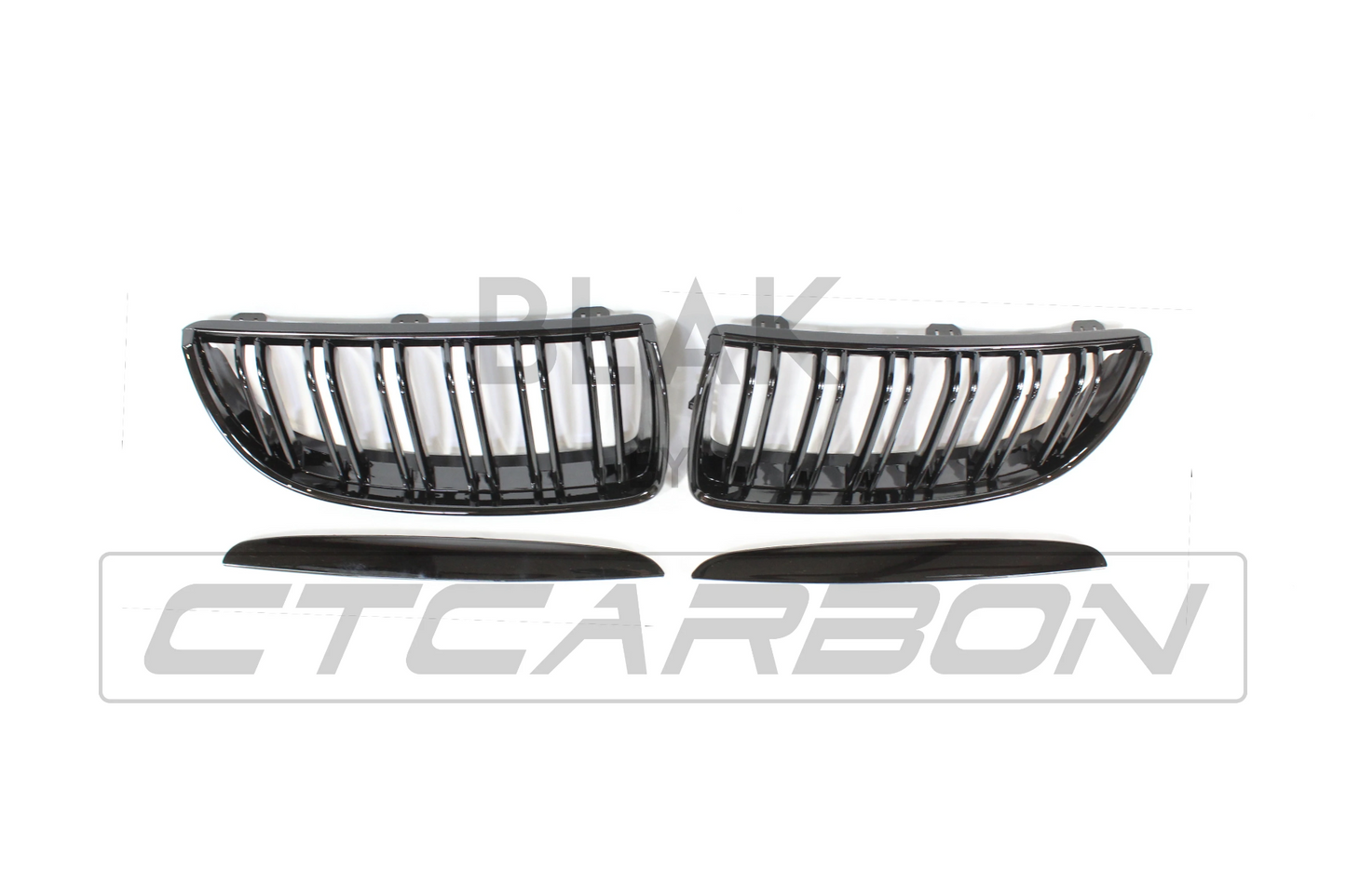 BMW 3 SERIES E90 PRE-LCI DOUBLE SLAT BLACK GRILLES