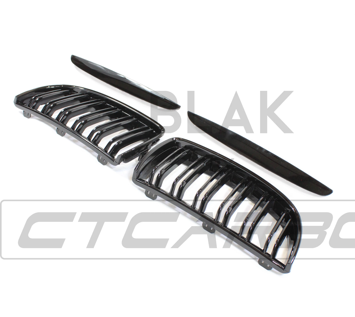 BMW 3 SERIES E90 PRE-LCI DOUBLE SLAT BLACK GRILLES