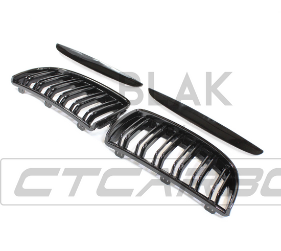 BMW 3 SERIES E90 PRE-LCI DOUBLE SLAT BLACK GRILLES