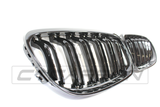 BMW E90 3 SERIES LCI DOUBLE SLAT BLACK GRILLES