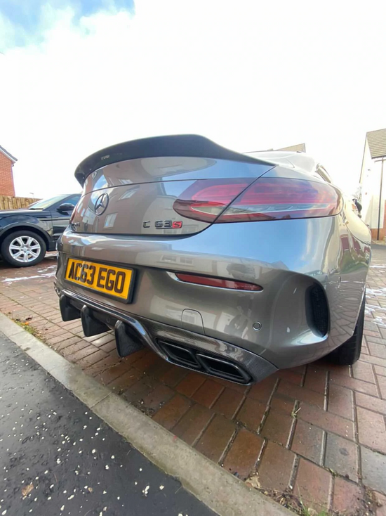 MERCEDES W205 C63 & C63 COUPE 2DR CARBON DIFFUSER - OEM+ CT STYLE