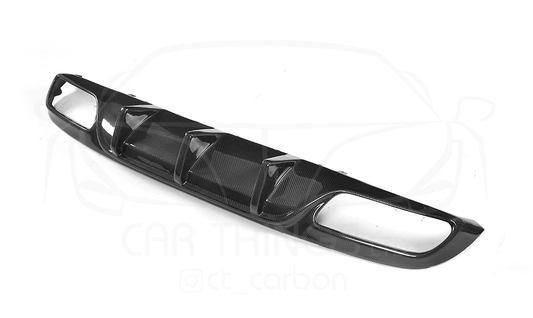 MERCEDES W205 C63 & C63 COUPE 2DR CARBON DIFFUSER - OEM+ CT STYLE