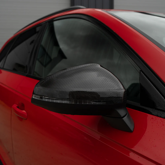 AUDI A4/S4/RS4/A5/S5/RS5 B9 2016+ PRE-PREG CARBON FIBRE MIRRORS - WITH LANE ASSIST - CT Carbon