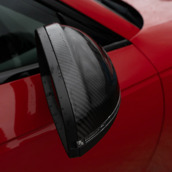 AUDI A4/S4/RS4/A5/S5/RS5 B9 2016+ PRE-PREG CARBON FIBRE MIRRORS - WITH LANE ASSIST - CT Carbon