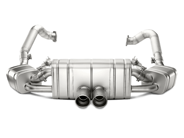 Porsche 981 Cayman GT4 / Boxster Spyder 2016 Akrapovic Slip-On Line (Titanium)