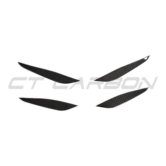 BMW G87 M2 CARBON FIBRE FRONT BUMPER CANARDS - CT DESIGN