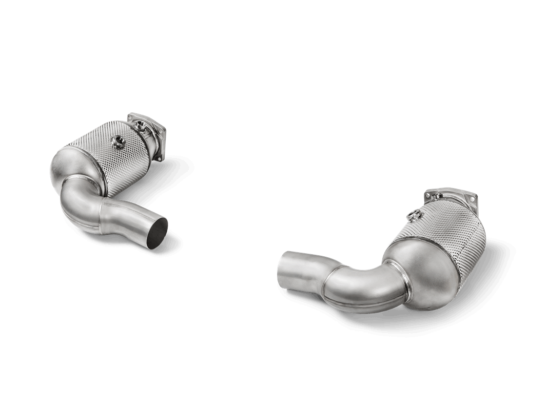 Porsche 911 Turbo / Turbo S (991.2) Akrapovic Link Pipe Set w/ Cat (SS)