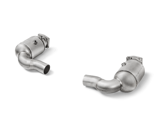 Porsche 911 Turbo / Turbo S (991.2) Akrapovic Link Pipe Set w/ Cat (SS)