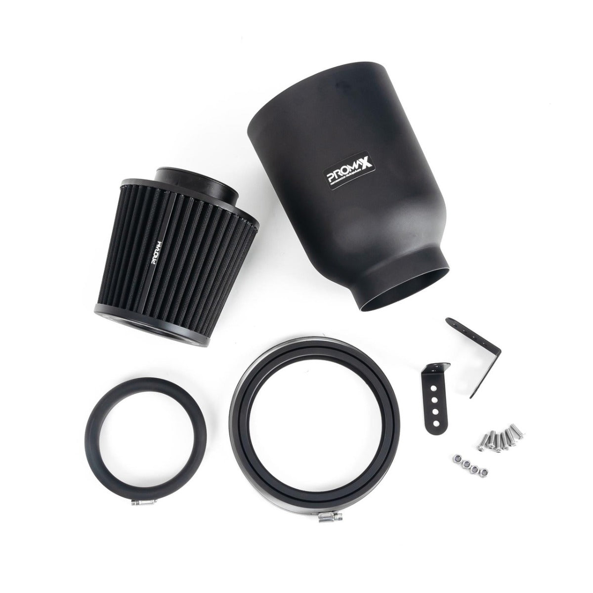 PROMAX LARGE UNIVERSAL PLEATED 63MM RUBBER NECK AIR FILTER IN ENCLOSED AIRBOX
