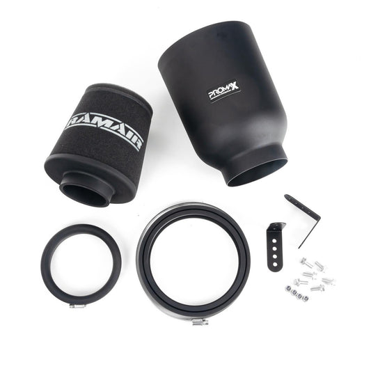 PROMAX LARGE UNIVERSAL FOAM 70MM RUBBER NECK AIR FILTER IN ENCLOSED AIRBOX