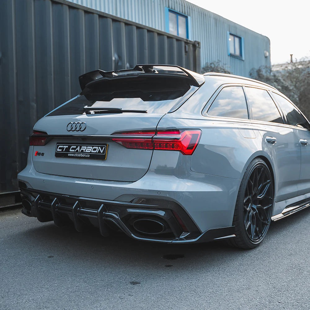 AUDI RS6 C8 AVANT CARBON FIBRE DIFFUSER - CT DESIGN