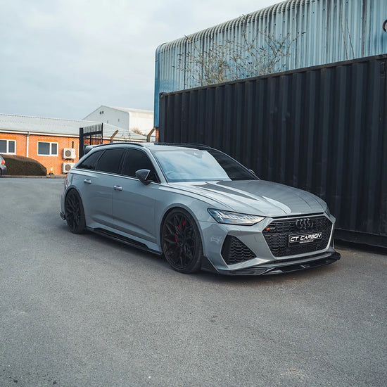 AUDI RS6 C8 AVANT CARBON FIBRE SPLITTER - CT DESIGN