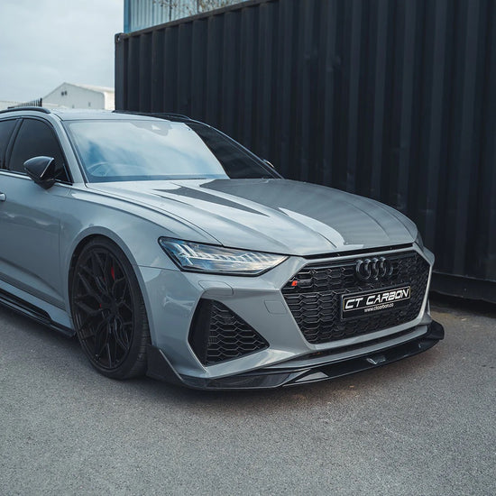 AUDI RS6 C8 AVANT CARBON FIBRE SPLITTER - CT DESIGN