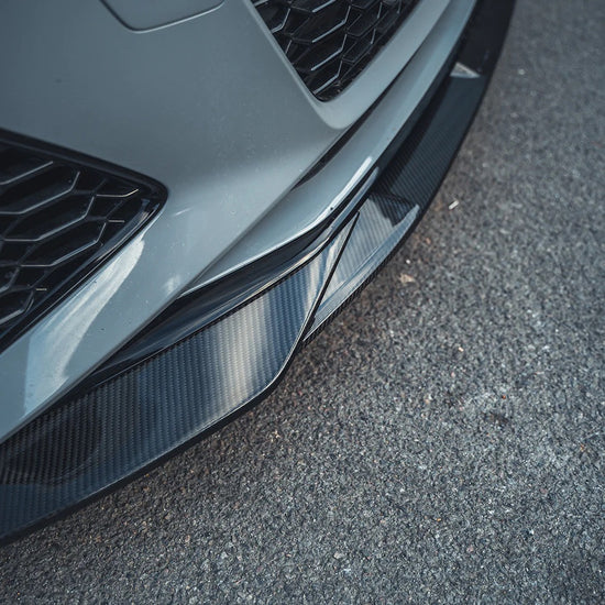 AUDI RS6 C8 AVANT CARBON FIBRE SPLITTER - CT DESIGN