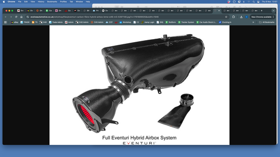 Eventuri BMW E46 M3 Carbon Fibre Hybrid Airbox