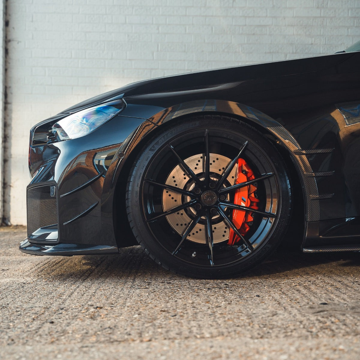 BMW G87 M2 CARBON FIBRE FRONT SIDE FENDER TRIM - CT DESIGN