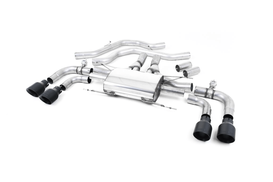 Milltek Alfa Romeo Giulia Quadrifoglio Exhaust - Valved Resonated Front Pipe-Back System