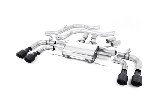 Milltek Alfa Romeo Giulia Quadrifoglio Exhaust - Valved Resonated Front Pipe-Back System