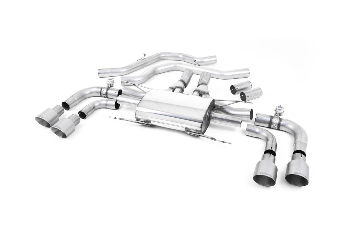 Milltek Alfa Romeo Giulia Quadrifoglio Exhaust - Valved Resonated Front Pipe-Back System