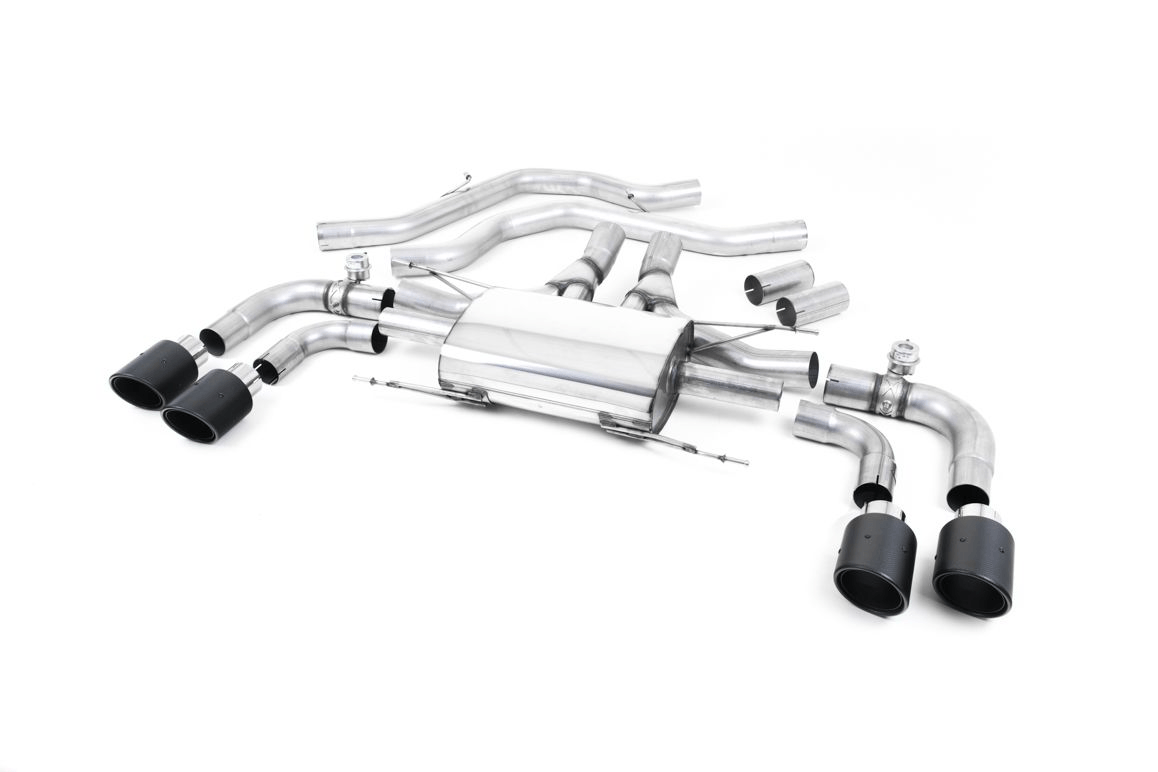 Milltek Alfa Romeo Giulia Quadrifoglio Exhaust - Valved Resonated Front Pipe-Back System