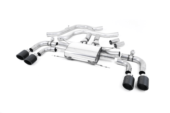 Milltek Alfa Romeo Giulia Quadrifoglio Exhaust - Valved Resonated Front Pipe-Back System